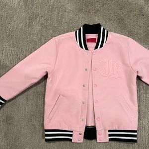 Haus of JR pink letterman jacket 5-6T